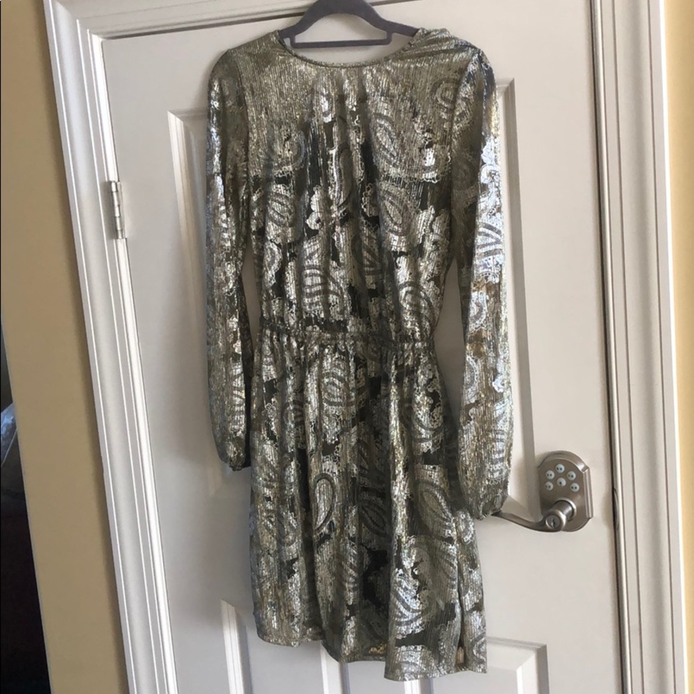 Michael Kors Metallic Gold Dress NWT